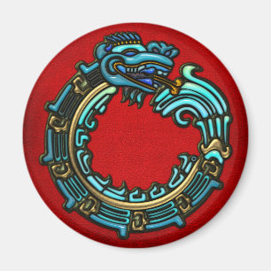 Türkis Quetzalcoatl Magnet