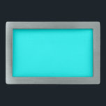 Türkis Rechteckige Gürtelschnalle<br><div class="desc">Aqua. Farbton. HEX CODE #00FFFF, R:0, G:255, B:255 Wie ein Geschenk. Süßes Souvenir oder kreatives Geschenk. 🎁 👍 😍 😊 ✨</div>