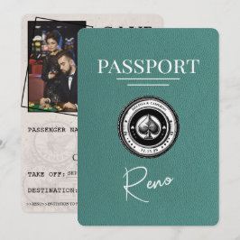 Türkis Reno Passport Save the Date