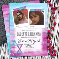 Türkis, Rosa, Blauer Glitzer B'nai Bat Mitzvah