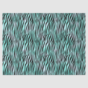 Türkis Safari Serie Design 15 Seidenpapier