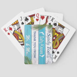 Türkis Sandy Toes Salty Kisses Deck Karten Spielkarten