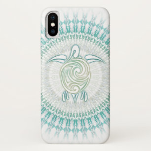 Türkis-Schildkröte und Mandala-Tier Case-Mate iPhone Hülle
