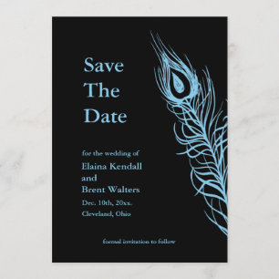 Türkis Schütteln Sie Ihren Schwanz Feathers Save t The Date