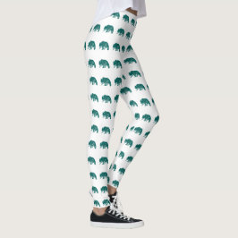Türkis-Skandinavier Hygge-Bär Leggings