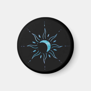 Türkis Sonne Magnet