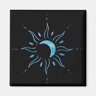 Türkis Sonne Magnet