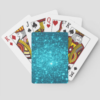 Türkis Sparkle Spielkarten