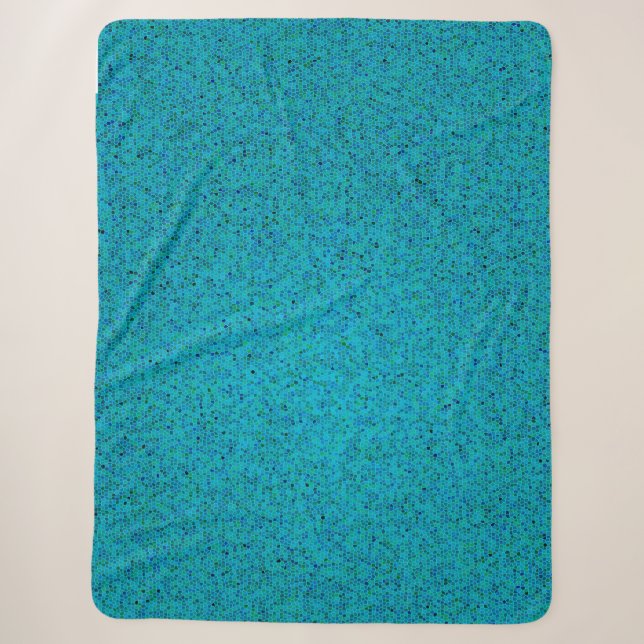 Türkis Spray Sherpa Blanket Sherpadecke (Vorderseite)