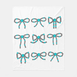 Türkis Stone Blanket Fleecedecke