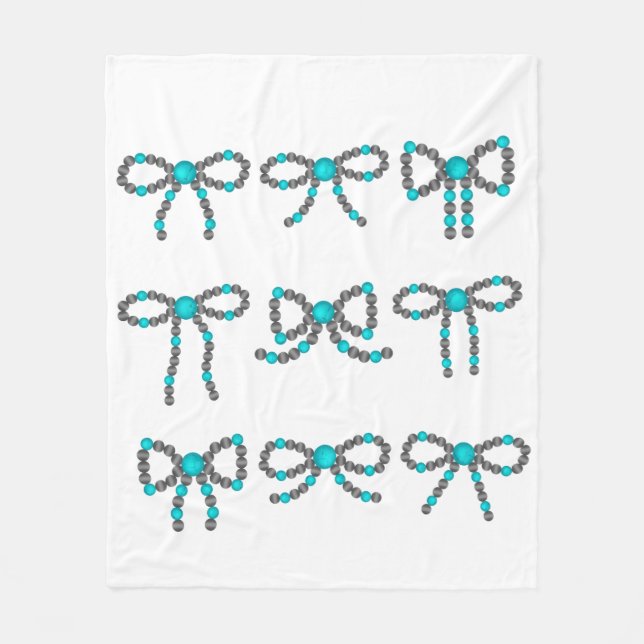 Türkis Stone Blanket Fleecedecke (Vorderseite)