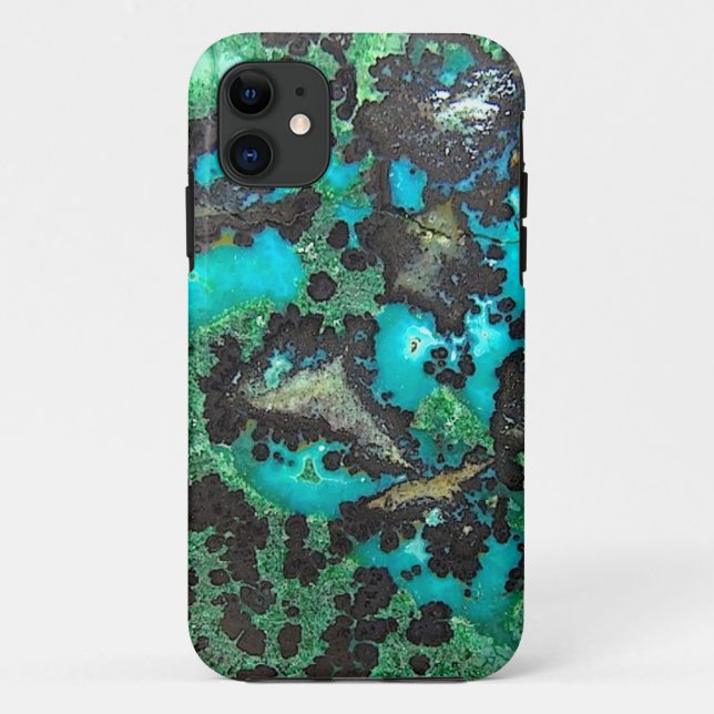 "Türkis-Telefon-Kasten " Case-Mate iPhone Hülle (Rückseite)