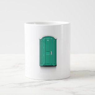 Türkis-transportierbare Toilette Jumbo-Tasse