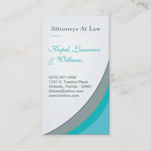 Türkis Türkis Aqua Blau Anwaltskanzlei Visitenkart Visitenkarte