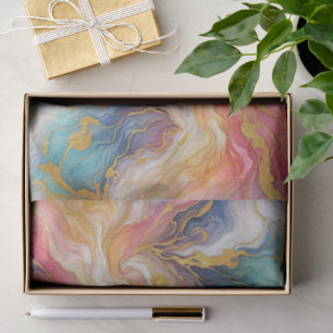 Türkis Türkis Pink Aqua Blau Lila Gold Marmor Seidenpapier