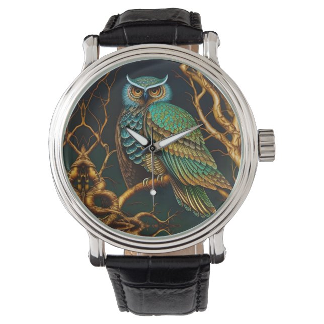 Türkis und Gold Armbanduhr (Vorderseite)