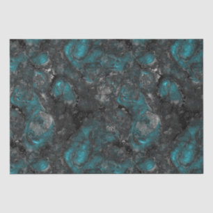 Türkis und Grau Seidenpapier