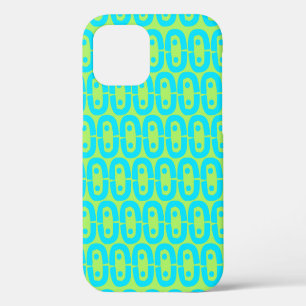 Türkis und Limettengrün geometrisches Muster Case-Mate iPhone Hülle