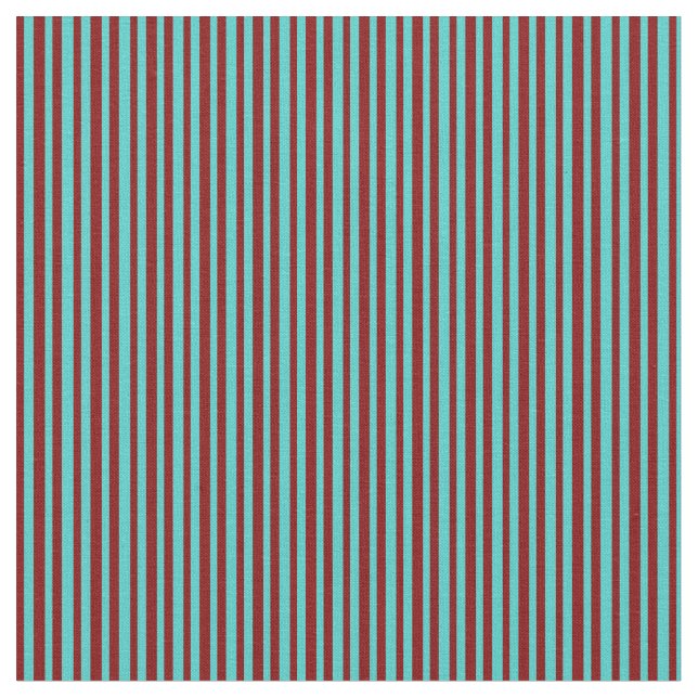 Türkis- und Maroon-Muster Stoff (Nahaufnahme)