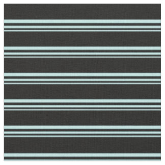 Türkis- und Schwarz-Streifen-Muster Stoff