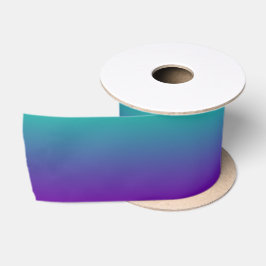 Türkis und Violet Lila Ombre Satinband