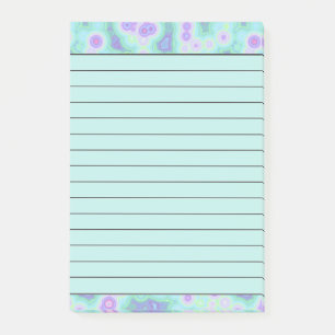 Türkis- und violette Tie-Dye-Färbung Post-it Klebezettel