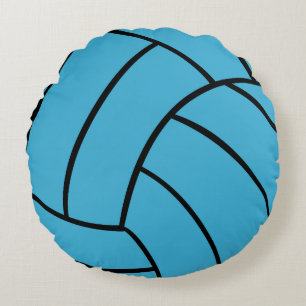 Türkis-Volleyball-rundes Wurfs-Kissen Rundes Kissen