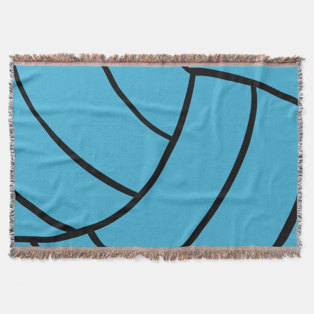 Türkis-Volleyball-Wurfs-Decke Decke (Vorderseite)