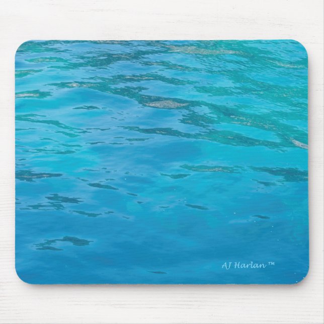 Türkis-Wasser Mousepad (Vorne)