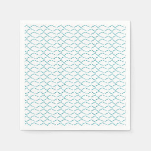 Türkis Waves Abstrakt Beach Mermaid Scales Serviette