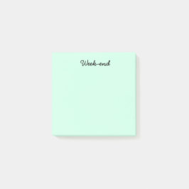 Türkis-Wochenende Post-it Klebezettel
