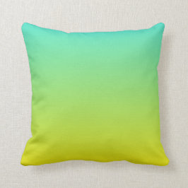 Türkis Yellow Ombre Kissen