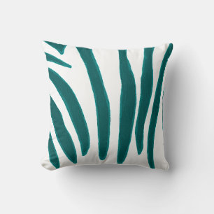 Türkis Zebra Streifen Pillow Kissen