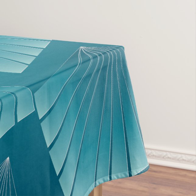 Türkisbänder Tischdecke (Beispiel)