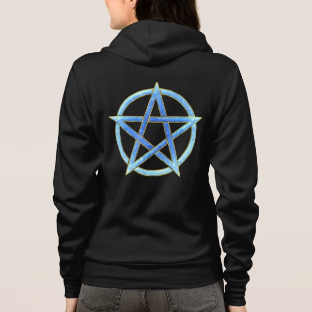 Türkisbläschen: Pentagram Essence Hoodie (Rückseite)