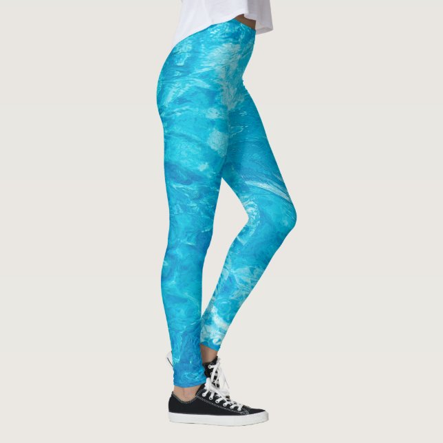 Türkisblau Leggings (Rechts)