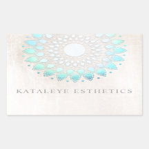 Türkisblau Lotus Mandala Weißer Marmor