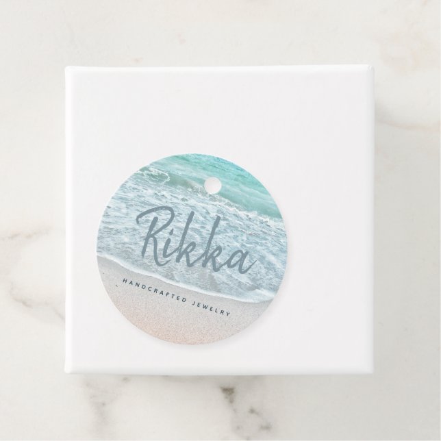 Türkisblau Sandy Beach Handmade Schmuck Geschenkanhänger (Beispiel)