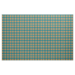 Türkisblau und Gelb Tartan Kariert Stoff