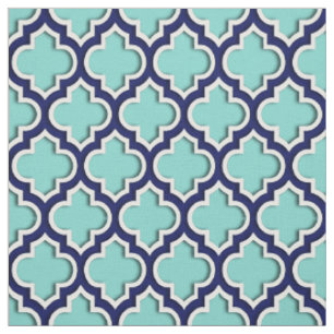 Türkisblaue Aqua, Marmarines blaues marokkanische Stoff