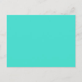 Türkisblaue Farbe grün-blau Postkarte