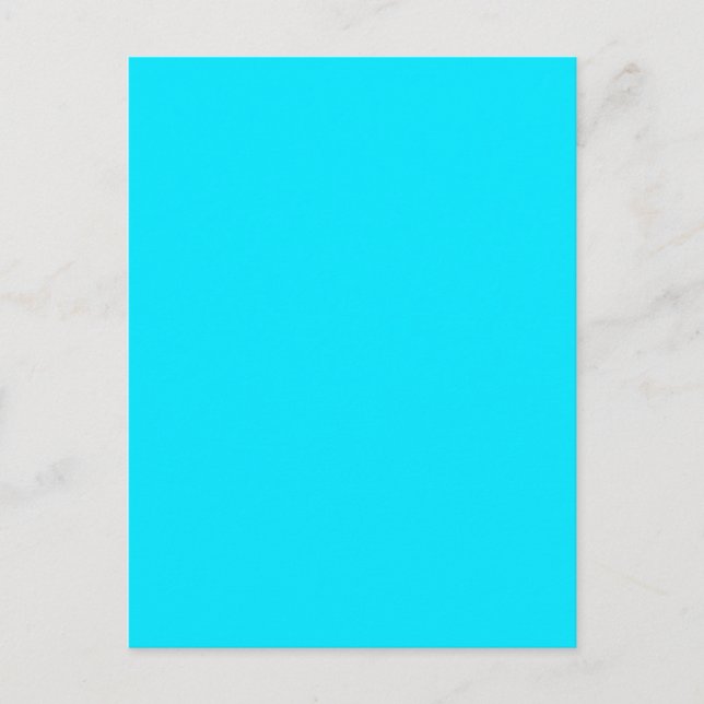 Türkisblaue Farbe Türkis Himmelblau anpassen Postkarte (Vorderseite)