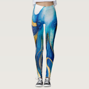Türkisblaue Leggings