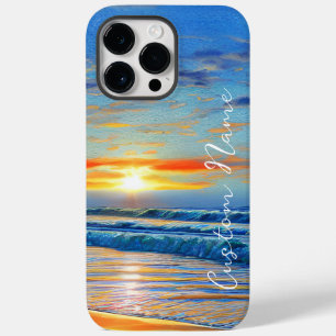 Türkisblaue Ozeane bei Sonnenuntergang Case-Mate iPhone 14 Pro Max Hülle