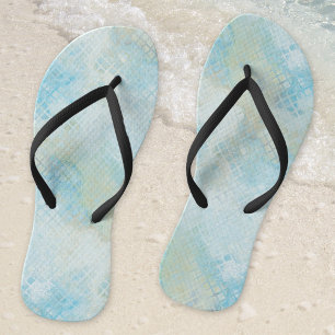 Türkisblaue Ozeane Flip Flops
