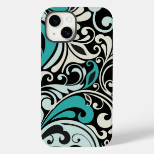 Türkisblaue Wirbel iPhone 14 Fall Case-Mate iPhone 14 Hülle