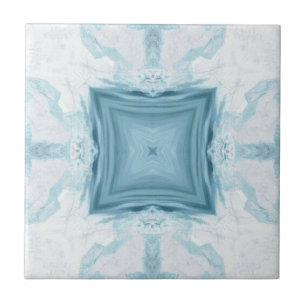 Türkisblaues Aqua-Rautengeometrie Fliese