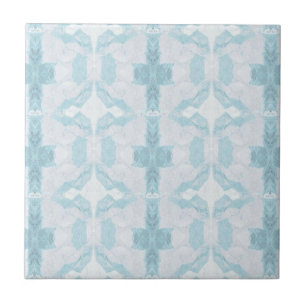 Türkisblaues Aqua-Rautengeometrie Fliese