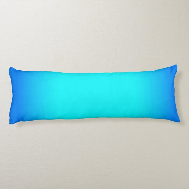 Türkisblaues Kissen (Rückseite)