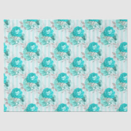 Türkisblume Design 3 Gewebepapier Seidenpapier